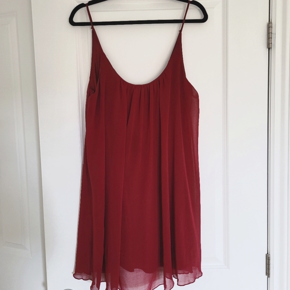 Burgundy Flowy Dress - Picture 6 of 8